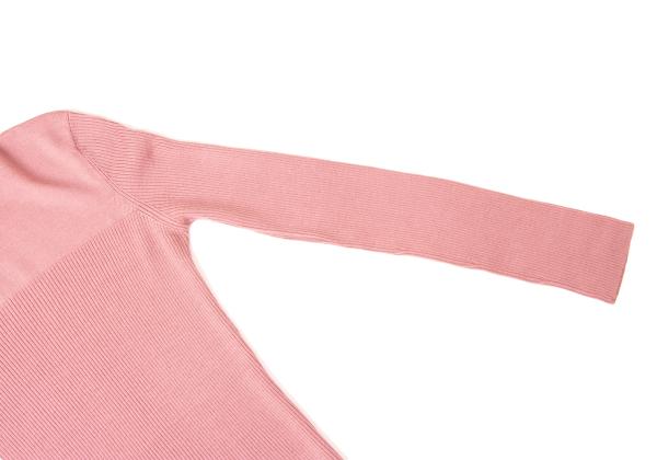 Jean Paul GAULTIER HOMME Wool Rib Sweater Pink Size 48