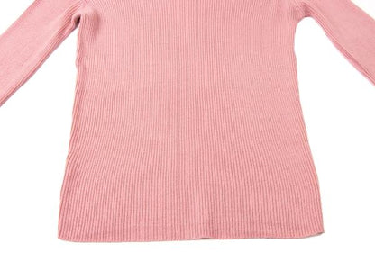 Jean Paul GAULTIER HOMME Wool Rib Sweater Pink Size 48