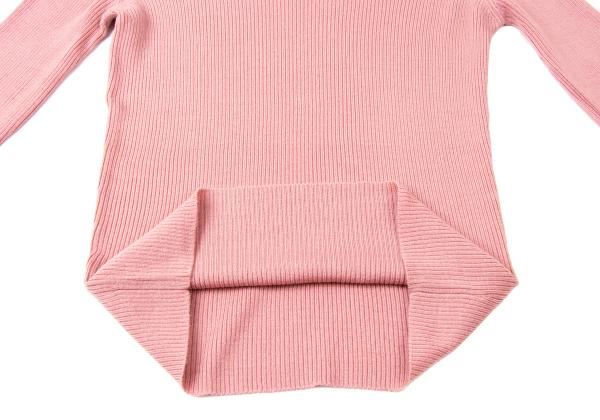 Jean Paul GAULTIER HOMME Wool Rib Sweater Pink Size 48