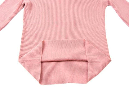 Jean Paul GAULTIER HOMME Wool Rib Sweater Pink Size 48