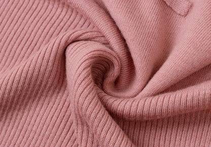 Jean Paul GAULTIER HOMME Wool Rib Sweater Pink Size 48