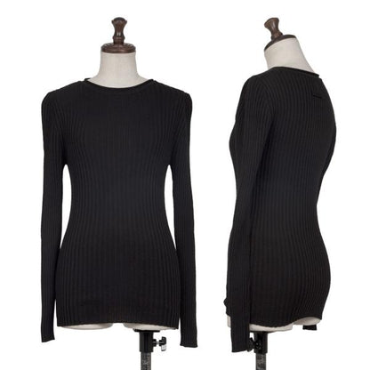 Jean Paul GAULTIER FEMME Wool Rib Knit Sweater Black Size 40