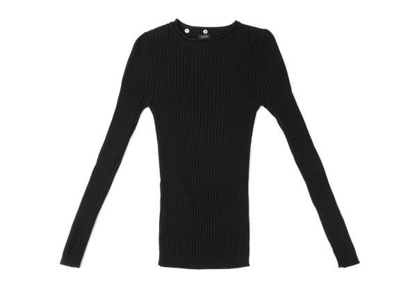 Jean Paul GAULTIER FEMME Wool Rib Knit Sweater Black Size 40