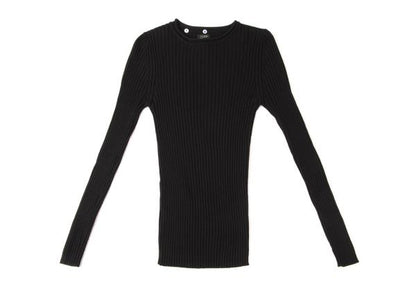 Jean Paul GAULTIER FEMME Wool Rib Knit Sweater Black Size 40