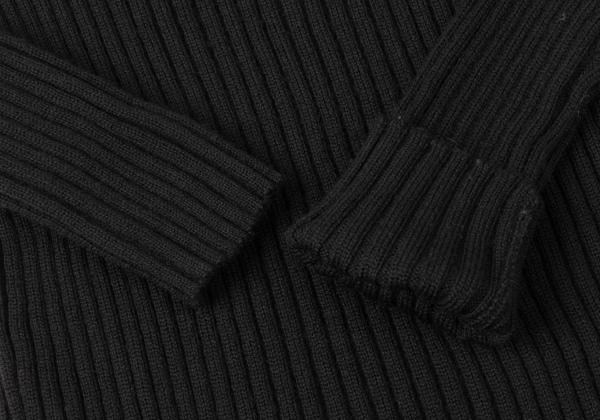 Jean Paul GAULTIER FEMME Wool Rib Knit Sweater Black Size 40