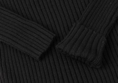 Jean Paul GAULTIER FEMME Wool Rib Knit Sweater Black Size 40