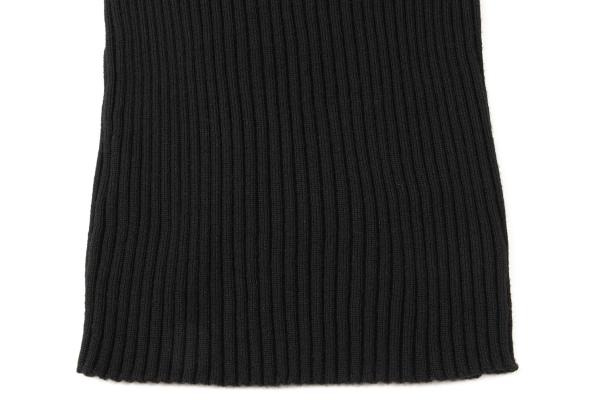 Jean Paul GAULTIER FEMME Wool Rib Knit Sweater Black Size 40