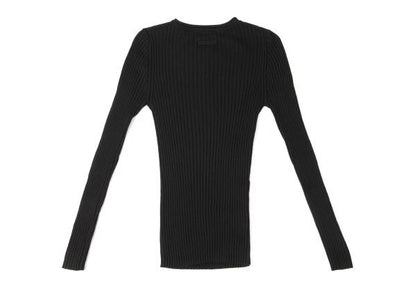 Jean Paul GAULTIER FEMME Wool Rib Knit Sweater Black Size 40
