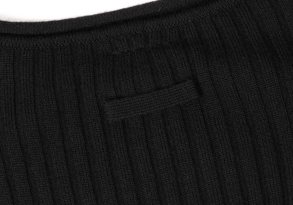 Jean Paul GAULTIER FEMME Wool Rib Knit Sweater Black Size 40