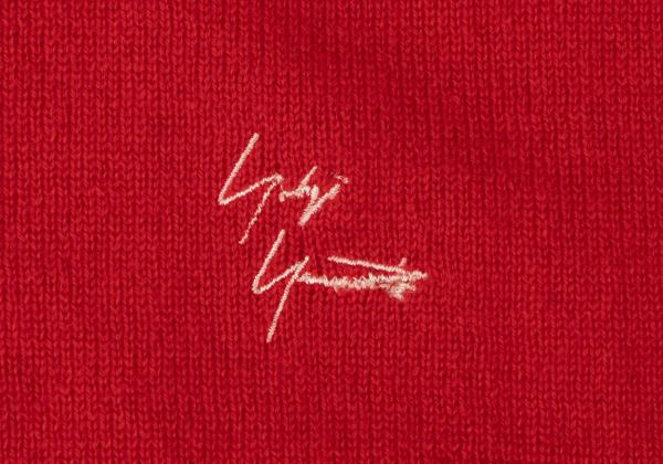 Yohji Yamamoto POUR HOMME Cashmere Logo Vest Red Knit Size 3