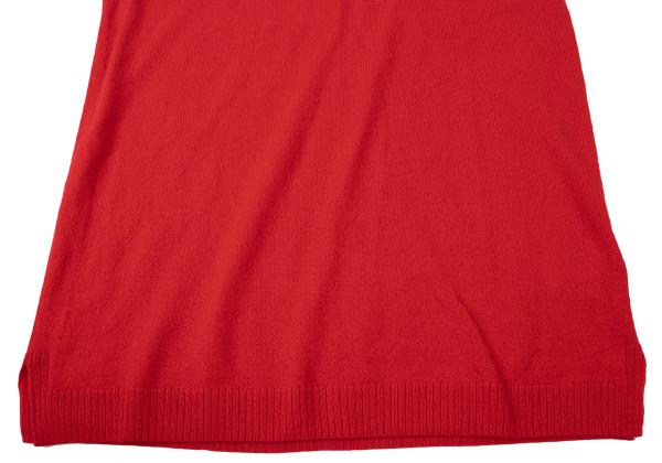 Yohji Yamamoto POUR HOMME Cashmere Logo Vest Red Knit Size 3
