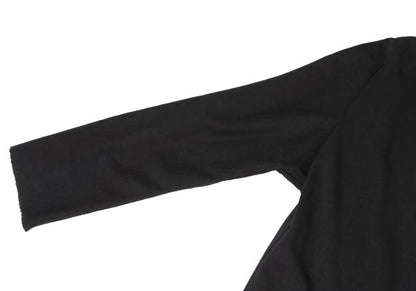 Y's Mixed Material Buttonless Jacket Black Size 3