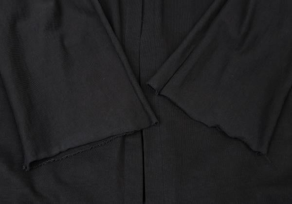 Y's Mixed Material Buttonless Jacket Black Size 3