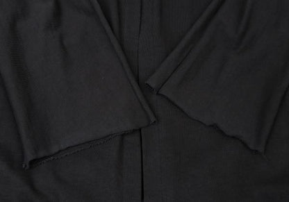 Y's Mixed Material Buttonless Jacket Black Size 3