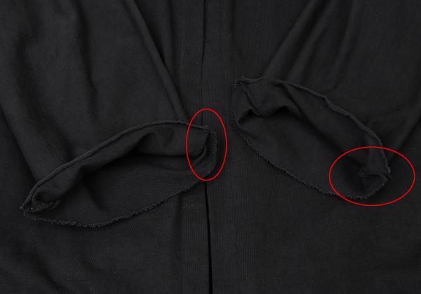 Y's Mixed Material Buttonless Jacket Black Size 3
