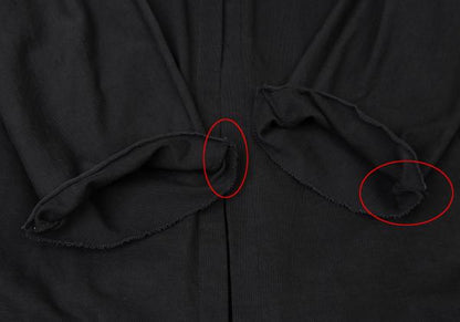 Y's Mixed Material Buttonless Jacket Black Size 3
