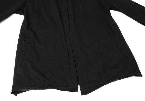 Y's Mixed Material Buttonless Jacket Black Size 3
