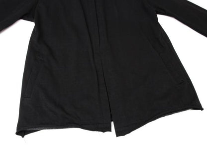 Y's Mixed Material Buttonless Jacket Black Size 3