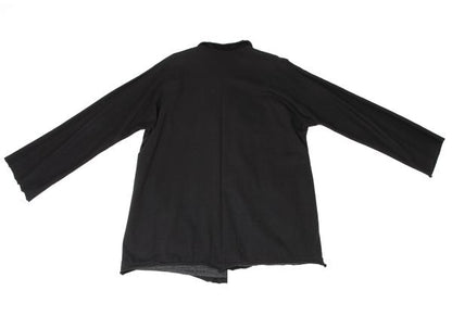 Y's Mixed Material Buttonless Jacket Black Size 3