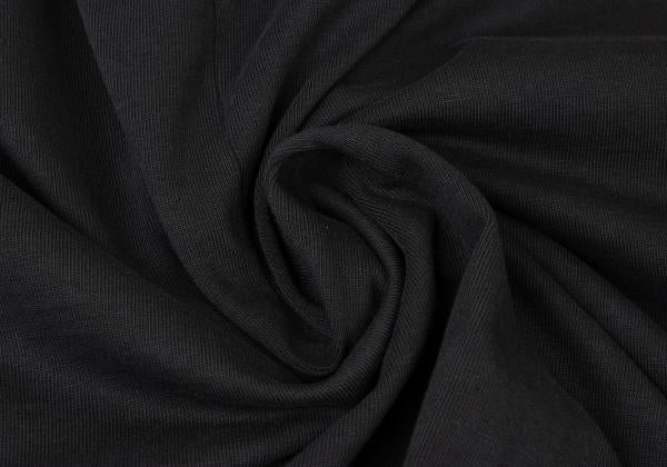 Y's Mixed Material Buttonless Jacket Black Size 3