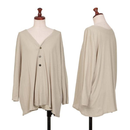 JURGEN LEHL Cotton Linen Dolman Cardigan Beige Size M
