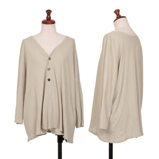 JURGEN LEHL Cotton Linen Dolman Cardigan Beige Size M