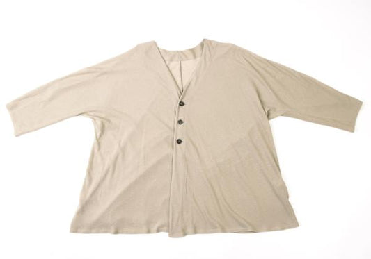 JURGEN LEHL Cotton Linen Dolman Cardigan Beige Size M