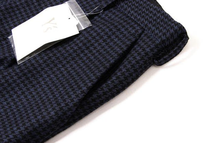 Y's PINK Wool Houndstooth Pattern Pants Navy Black Size 3