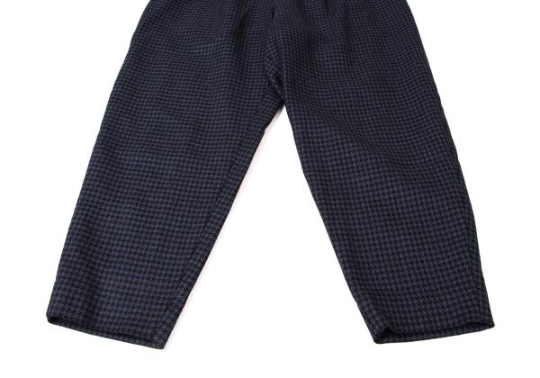 Y's PINK Wool Houndstooth Pattern Pants Navy Black Size 3