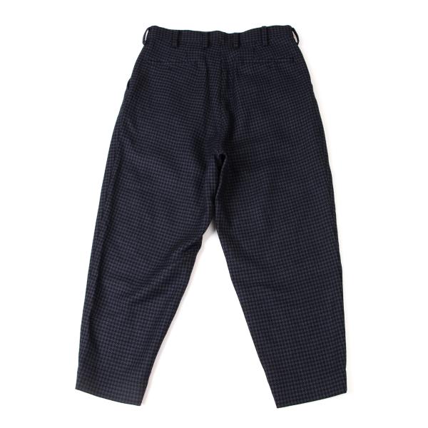 Y's PINK Wool Houndstooth Pattern Pants Navy Black Size 3