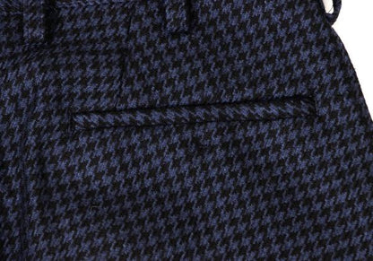 Y's PINK Wool Houndstooth Pattern Pants Navy Black Size 3