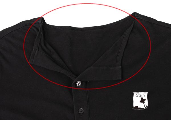 Y's Cotton Back Panel Short Sleeve Cardigan Black Size 2