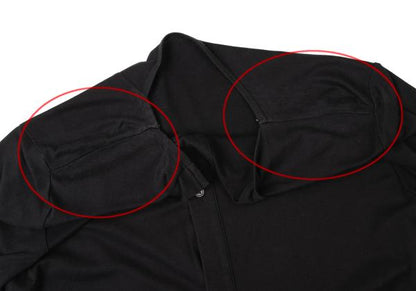 Y's Cotton Back Panel Short Sleeve Cardigan Black Size 2