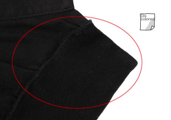 Y's Cotton Back Panel Short Sleeve Cardigan Black Size 2