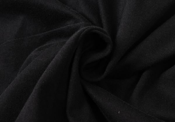 Y's Cotton Back Panel Short Sleeve Cardigan Black Size 2