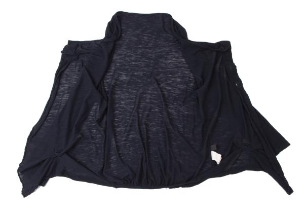 Y's Blue Cotton Wool Asymmetric Cardigan Size 2