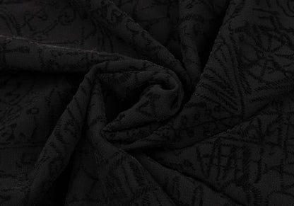 Y's Flock Print Sleeveless Blouse Black Size 3