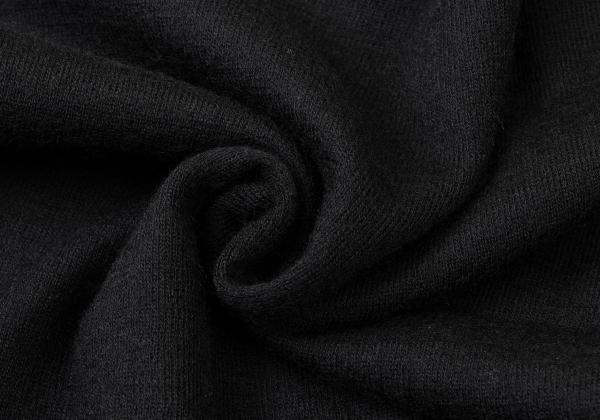 Y's Wool Flower Print Knit Top Black Size 3