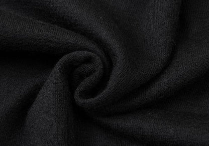 Y's Wool Flower Print Knit Top Black Size 3