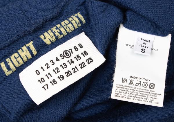 Maison Martin Margiela Wool Turtleneck Knit Blue Size S
