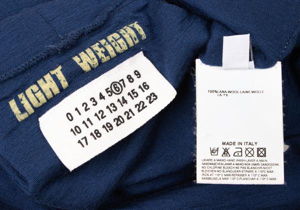 Maison Martin Margiela Wool Turtleneck Knit Blue Size S