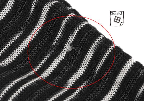 MISSONI Viscose Stripe Knit Cardigan Black/White Size 38