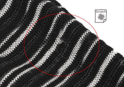 MISSONI Viscose Stripe Knit Cardigan Black/White Size 38
