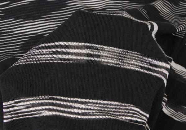 MISSONI Viscose Stripe Knit Cardigan Black/White Size 38