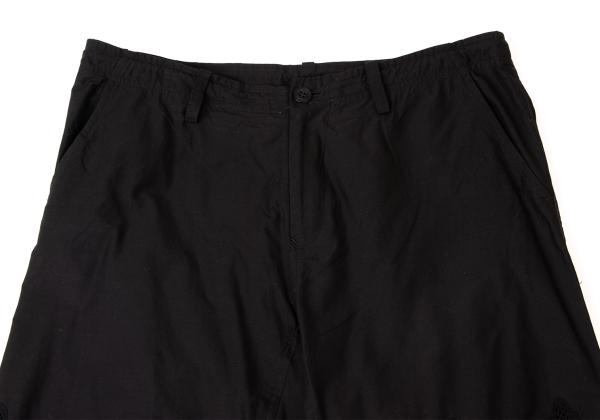 Y's Black Cotton Embroidered Wide Pants Size 2