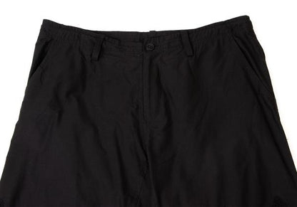Y's Black Cotton Embroidered Wide Pants Size 2