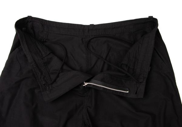 Y's Black Cotton Embroidered Wide Pants Size 2