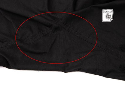 Y's Black Cotton Embroidered Wide Pants Size 2