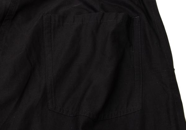 Y's Black Cotton Embroidered Wide Pants Size 2