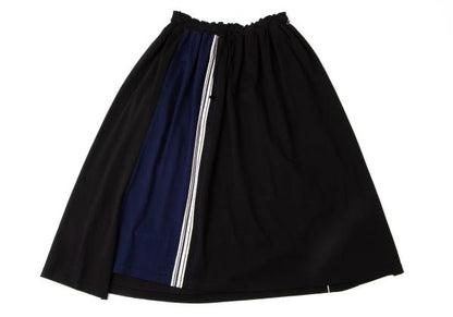 Y's 19AW Color Block Stripe Knit Skirt Multi Size 2